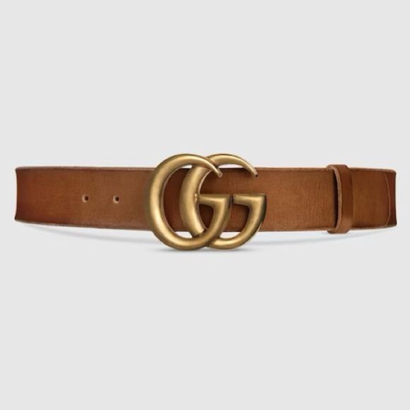 Gucci GG MARMONT WIDE BELT - Brown - Picture 1 of 8